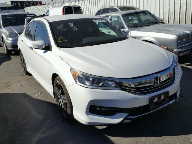 1HGCR2F58HA075540 - 2017 HONDA ACCORD SPO WHITE photo 1