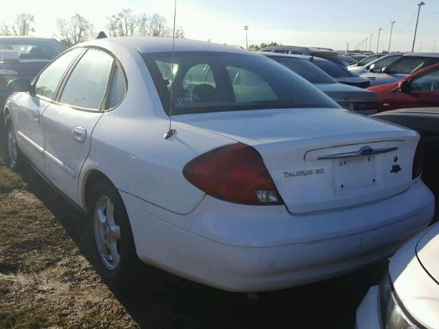 1FAFP53U62A146469 - 2002 FORD TAURUS SE WHITE photo 3