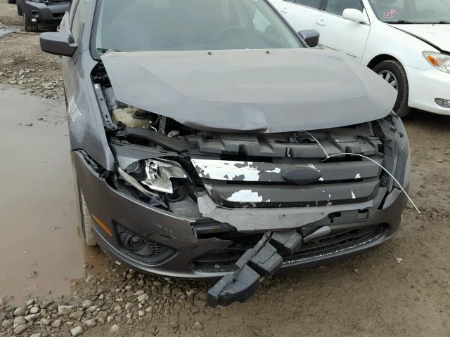 3FAHP0HG6CR399622 - 2012 FORD FUSION SE CHARCOAL photo 10