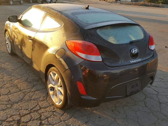 KMHTC6AD6DU165120 - 2013 HYUNDAI VELOSTER B BLACK photo 3