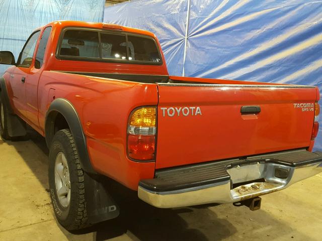 5TEWN72N01Z766129 - 2001 TOYOTA TACOMA XTR RED photo 3