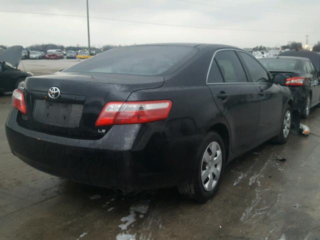 4T1BE46K18U215185 - 2008 TOYOTA CAMRY CE BLACK photo 4