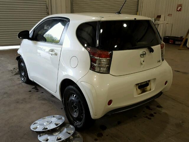 JTNJJXB03DJ024490 - 2013 TOYOTA SCION IQ WHITE photo 3