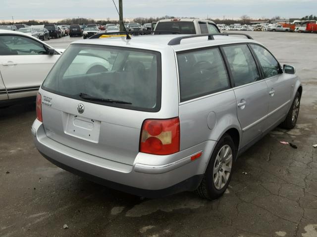 WVWVD63B63E374386 - 2003 VOLKSWAGEN PASSAT GLS SILVER photo 4