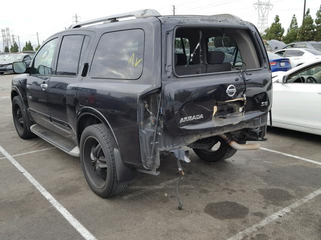 5N1AA0NDXAN602384 - 2010 NISSAN ARMADA SE BLACK photo 3