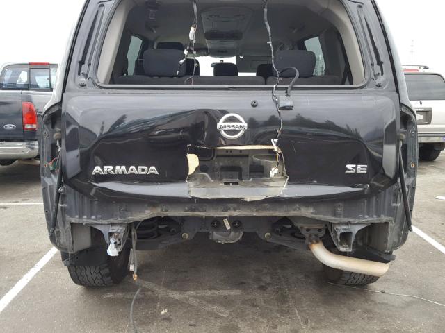 5N1AA0NDXAN602384 - 2010 NISSAN ARMADA SE BLACK photo 9