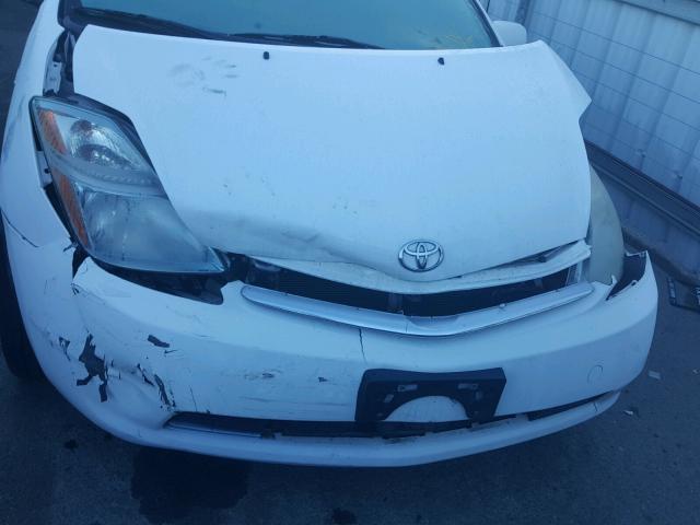 JTDKB20U697843755 - 2009 TOYOTA PRIUS WHITE photo 9