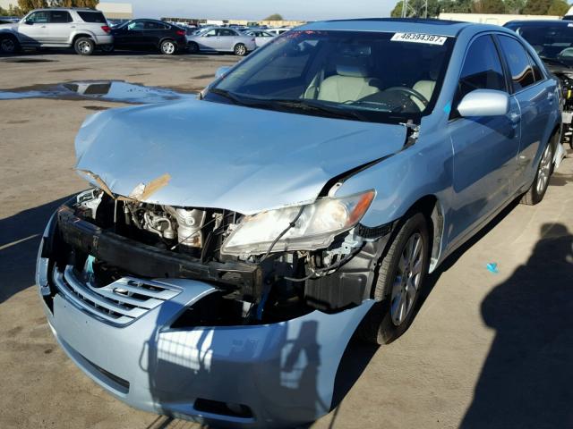 4T1BK46K89U587522 - 2009 TOYOTA CAMRY SE BLUE photo 2