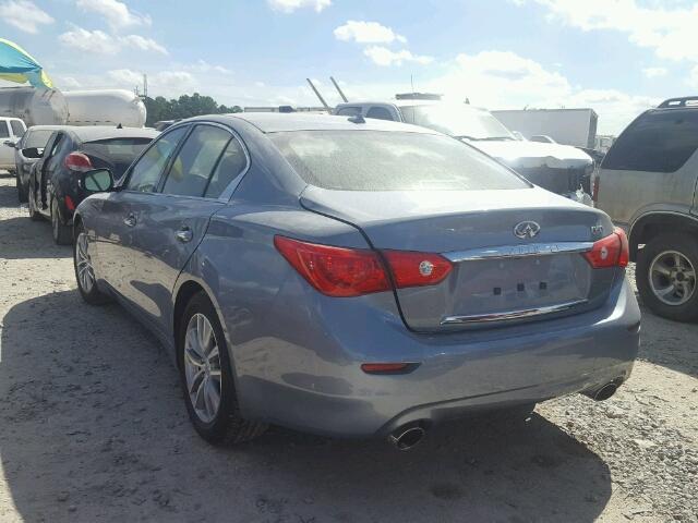 JN1EV7AP3HM739527 - 2017 INFINITI Q50 PREMIU BLUE photo 3