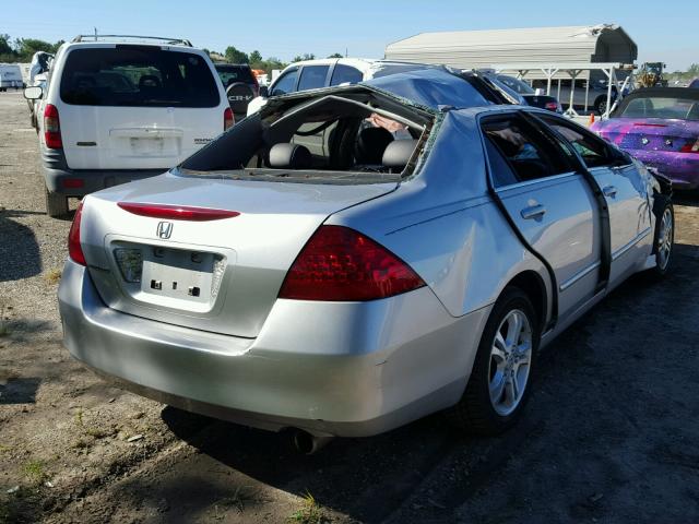 1HGCM56727A133108 - 2007 HONDA ACCORD EX SILVER photo 4