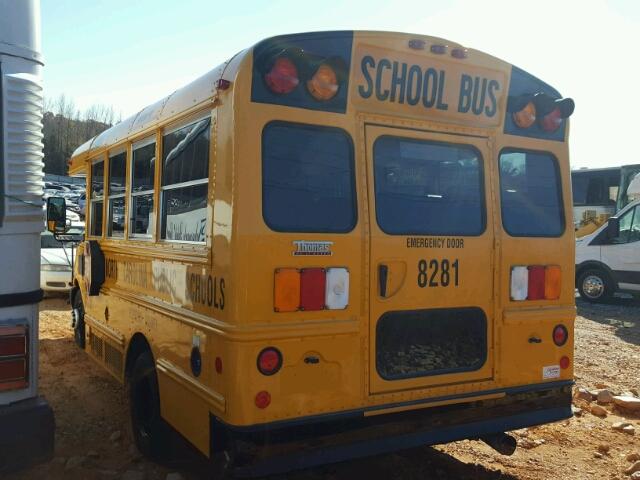 1GB3G2BL3E1209279 - 2014 CHEVROLET EXPRESS G3 YELLOW photo 3