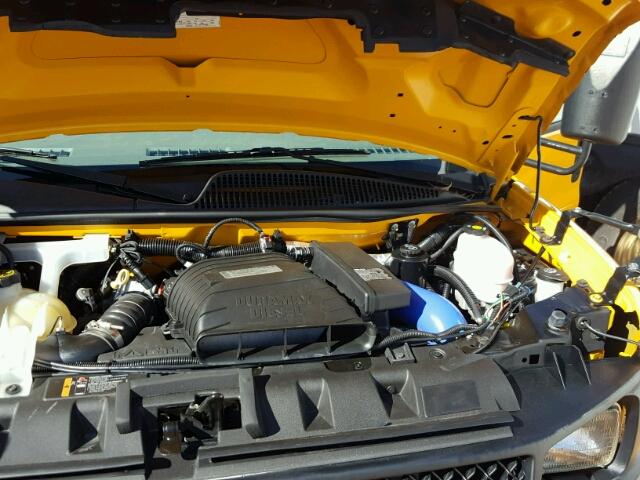 1GB3G2BL3E1209279 - 2014 CHEVROLET EXPRESS G3 YELLOW photo 7