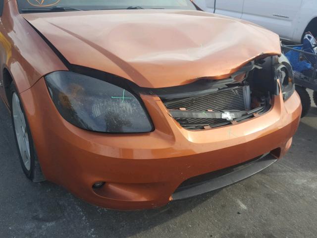 1G1AM15B077139547 - 2007 CHEVROLET COBALT SS ORANGE photo 9