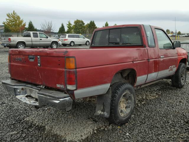1N6HD16Y0LC364896 - 1990 NISSAN D21 KING C RED photo 4