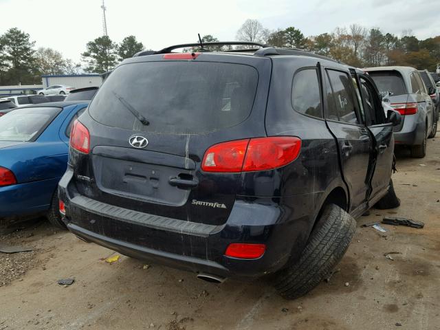 5NMSG13D97H073659 - 2007 HYUNDAI SANTA FE G BLUE photo 4