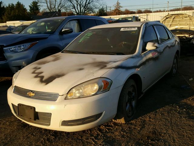 2G1WT55K281257372 - 2008 CHEVROLET IMPALA LT WHITE photo 2