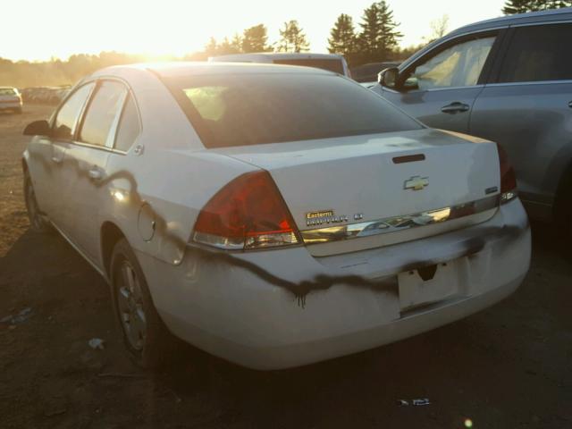 2G1WT55K281257372 - 2008 CHEVROLET IMPALA LT WHITE photo 3