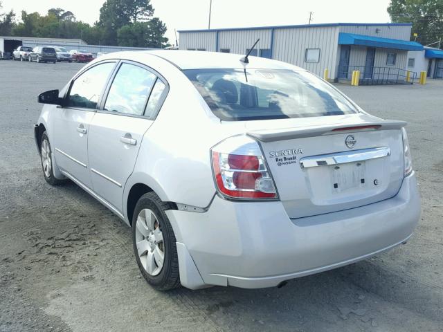 3N1AB6AP3BL670082 - 2011 NISSAN SENTRA 2.0 SILVER photo 3