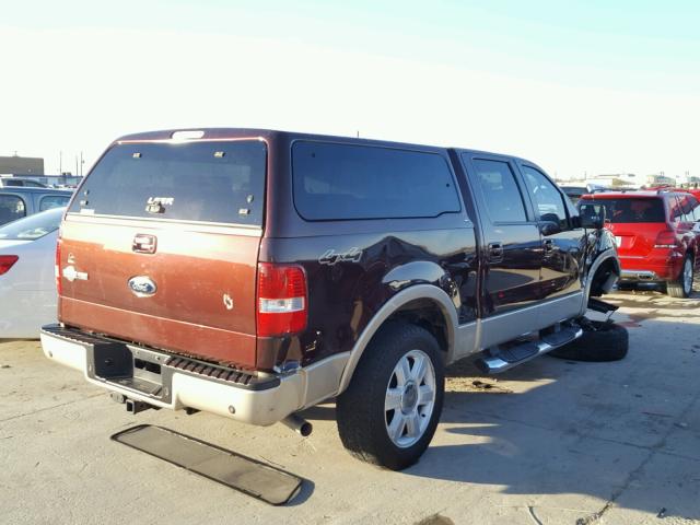 1FTPW14V88KD89043 - 2008 FORD F150 SUPER BROWN photo 4