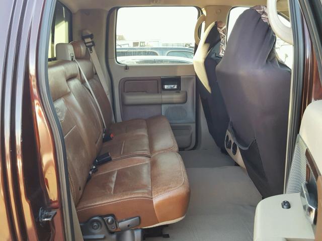 1FTPW14V88KD89043 - 2008 FORD F150 SUPER BROWN photo 6