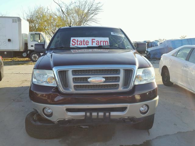 1FTPW14V88KD89043 - 2008 FORD F150 SUPER BROWN photo 9