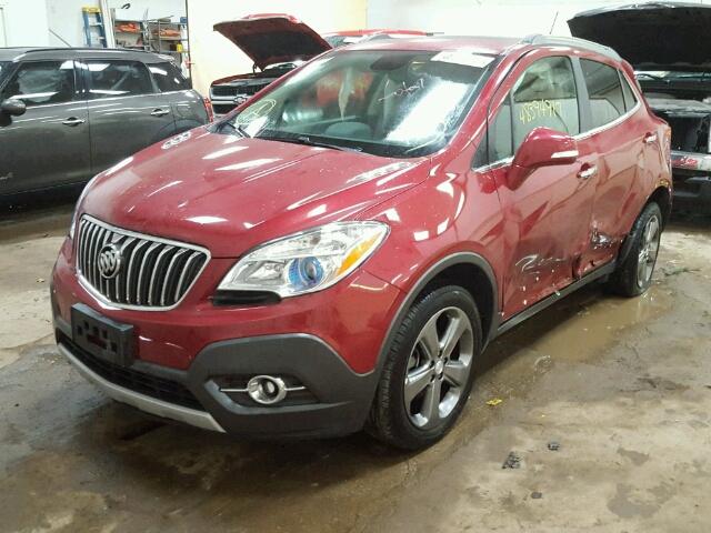 KL4CJFSB8EB783019 - 2014 BUICK ENCORE CON RED photo 2