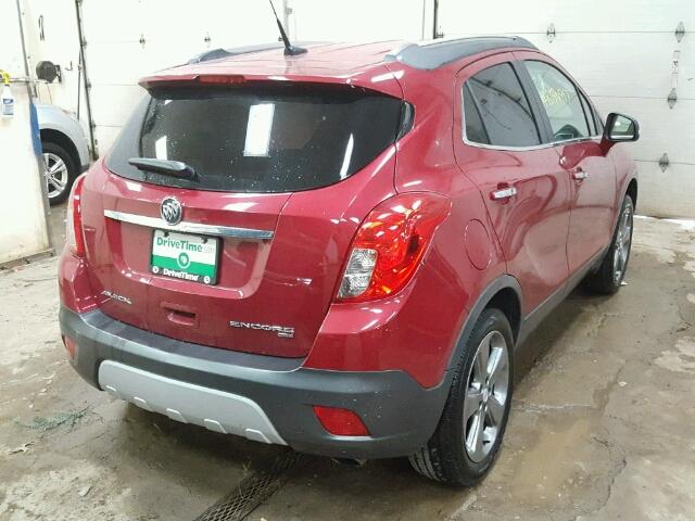 KL4CJFSB8EB783019 - 2014 BUICK ENCORE CON RED photo 4