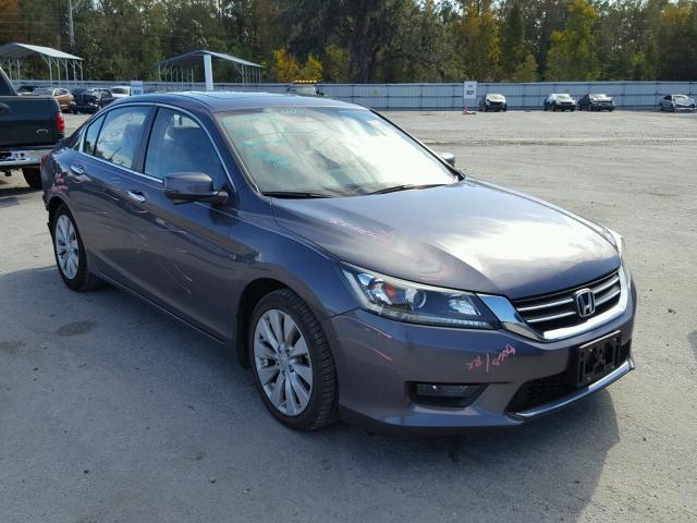 1HGCR2F80EA045082 - 2014 HONDA ACCORD EXL GRAY photo 1