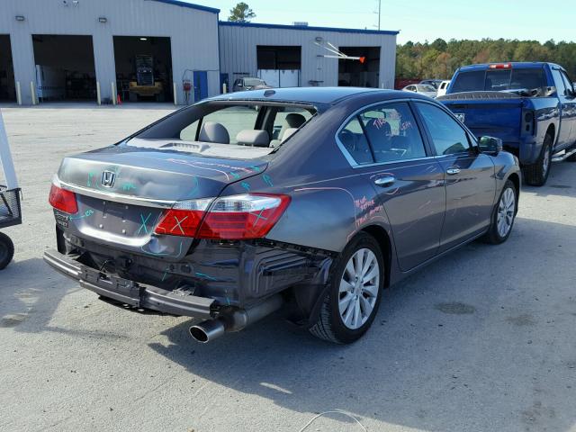 1HGCR2F80EA045082 - 2014 HONDA ACCORD EXL GRAY photo 4