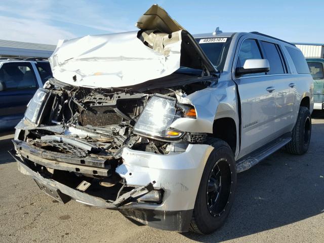 1GNSKJKC3FR523217 - 2015 CHEVROLET SUBURBAN K BEIGE photo 2