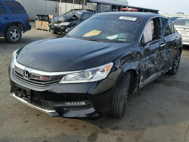 1HGCR2F58HA142086 - 2017 HONDA ACCORD SPO BLACK photo 2