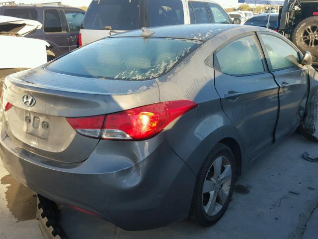 5NPDH4AE6DH343478 - 2013 HYUNDAI ELANTRA GL GRAY photo 4