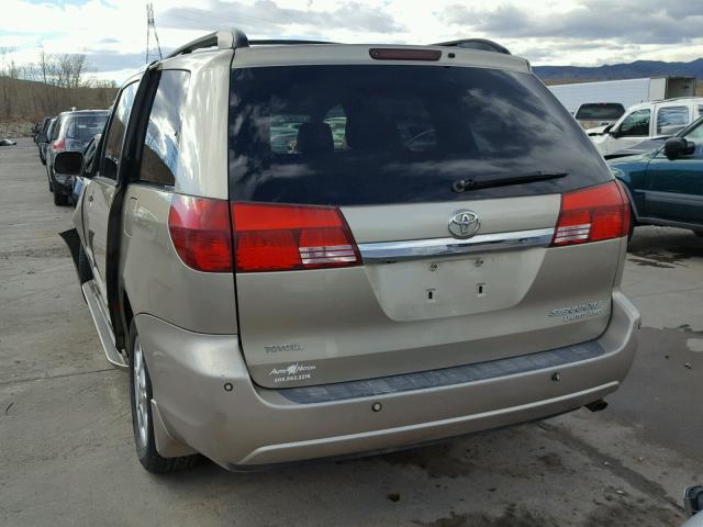 5TDBA22C25S032249 - 2005 TOYOTA SIENNA XLE GOLD photo 3