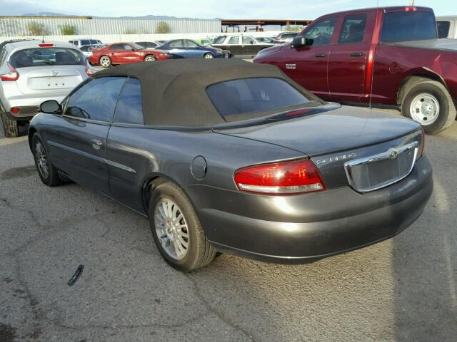 1C3EL75R15N639368 - 2005 CHRYSLER SEBRING GT CHARCOAL photo 3