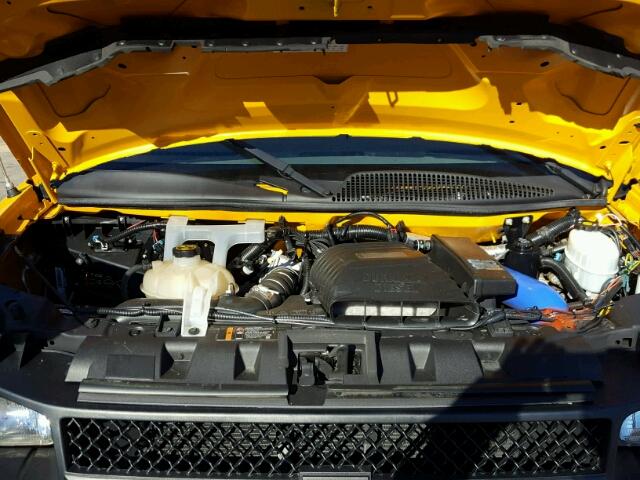 1GB3G3BL3D1187398 - 2013 CHEVROLET EXPRESS G3 YELLOW photo 7