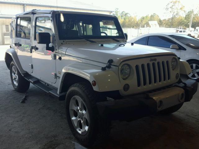 1C4BJWEG8FL558717 - 2015 JEEP WRANGLER U WHITE photo 1