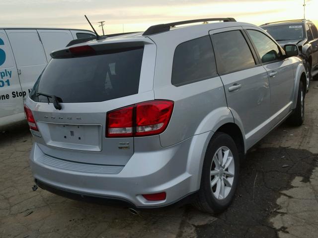 3C4PDCBG6DT652984 - 2013 DODGE JOURNEY SX SILVER photo 4