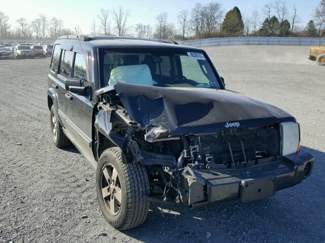 1J8HG48K66C244358 - 2006 JEEP COMMANDER BLACK photo 1