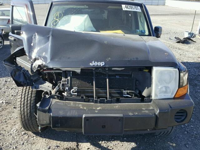 1J8HG48K66C244358 - 2006 JEEP COMMANDER BLACK photo 7