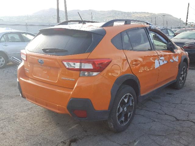 JF2GTAAC9JH221184 - 2018 SUBARU CROSSTREK ORANGE photo 4