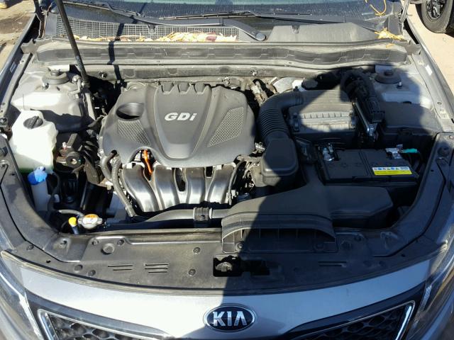 5XXGN4A70FG421355 - 2015 KIA OPTIMA EX GRAY photo 7