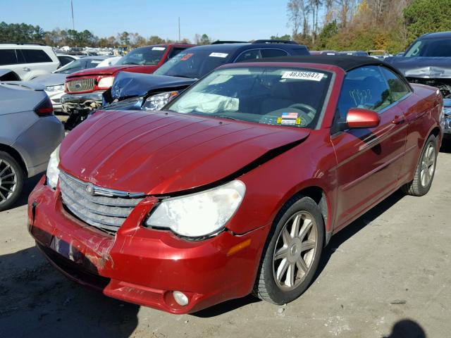 1C3LC55R08N642519 - 2008 CHRYSLER SEBRING TO RED photo 2