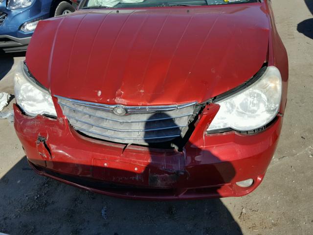 1C3LC55R08N642519 - 2008 CHRYSLER SEBRING TO RED photo 9