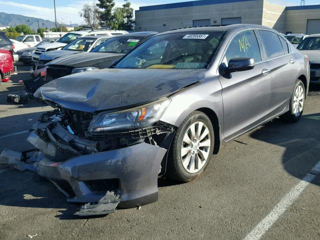 1HGCR2F88FA032212 - 2015 HONDA ACCORD EXL GRAY photo 2