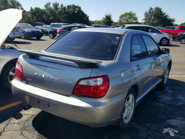 JF1GD66565H503605 - 2005 SUBARU IMPREZA RS GRAY photo 4