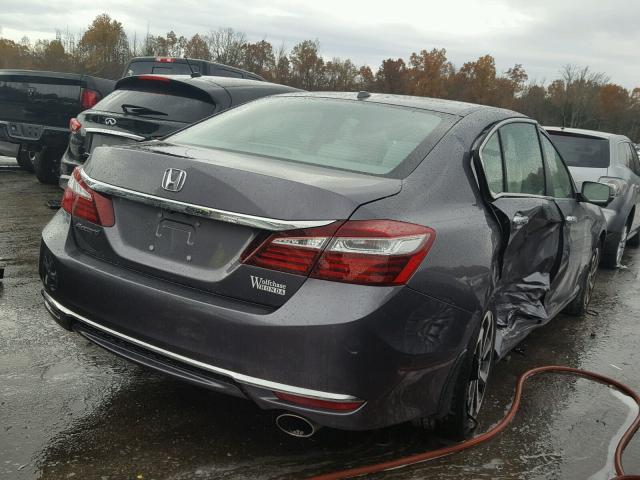 1HGCR2F7XGA217936 - 2016 HONDA ACCORD EX GRAY photo 4