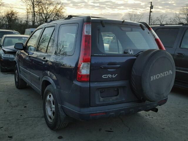 JHLRD785X6C004927 - 2006 HONDA CR-V LX BLUE photo 3