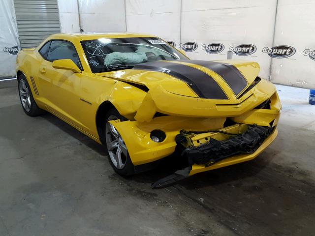 2G1FK1EJ6A9168348 - 2010 CHEVROLET CAMARO SS YELLOW photo 1