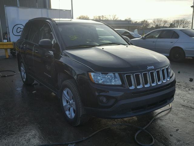 1C4NJCBA0CD632536 - 2012 JEEP COMPASS SP BLACK photo 1