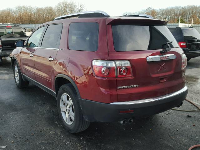 1GKER23D39J163369 - 2009 GMC ACADIA SLT RED photo 3